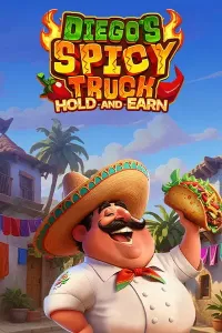 diegos spicy truck hold and earn slot logo